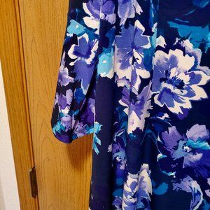 Bright and vibrant Roz & Ali poly/spandex dress 3X